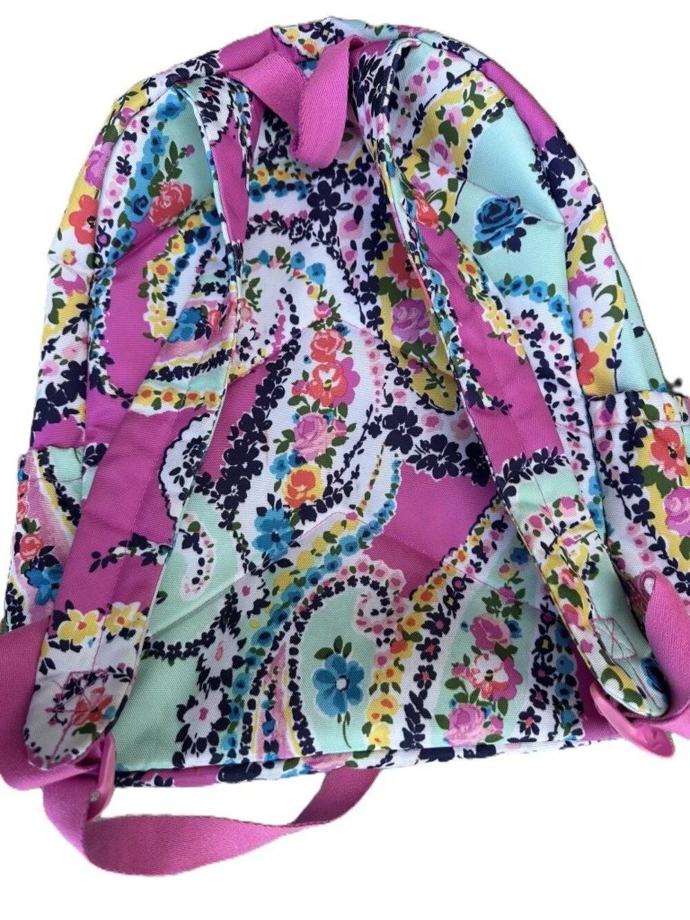 Vera Bradley Wildflower Paisley Backpack Multi Pockets and Laptop Section